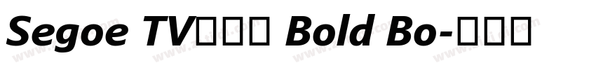 Segoe TV兰亭黑 Bold Bo字体转换